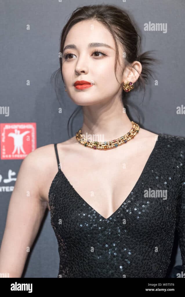 chinese uigur actress gulnezer bextiyar also known as gulnazar or guli nazha gulinazha attends the opening ceremony for bvlgari high jewelry exhib W5T5T6