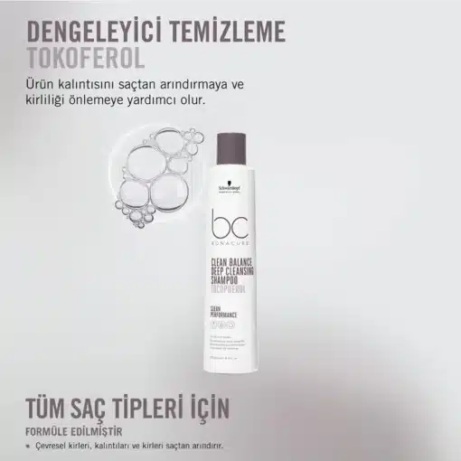 bc clean dengeleyici derin temizleme sampuani 250ml 15300