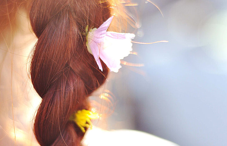 hair braid flowers summer preview