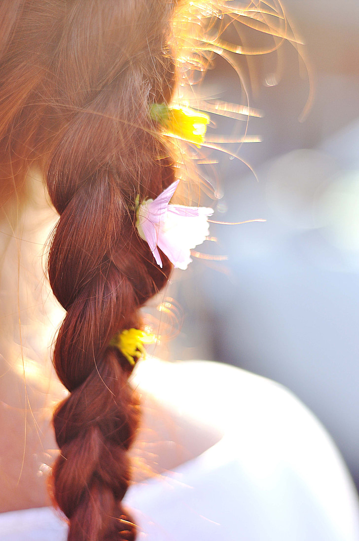 hair braid flowers summer preview